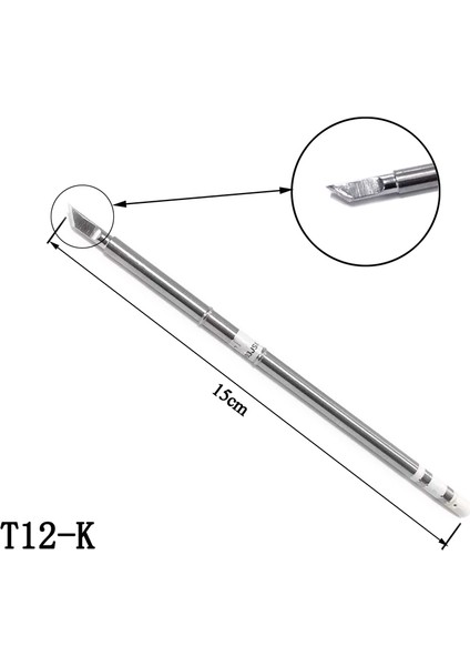Hakko Lehim Demir Ipuçları Kaynak Için 3 Adet T12 Demir Ucu T12-K Ku Kf (Yurt Dışından)
