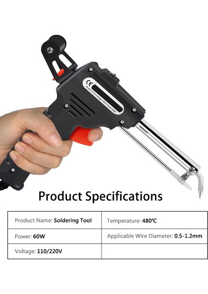 El Lehimleme Aracı Elektrikli Havya Lehimleme Paslanmaz Çelik Lehimleme Gu-N 110 V/220 V Hızlı Isıtma (Yurt Dışından) modelleri