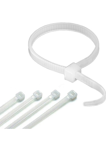 Kablo Bağı Plastik Kelepçe Cırt Amerikan Kelepçesi 100 Adet -7.6X450MM