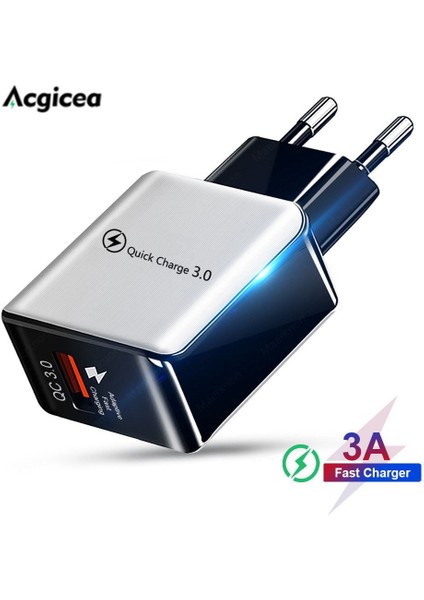 3A Gerçek Hızlı Şarj Cihazı Hızlı Şarj iPhone 13 Pro Xiaomi Huawei Hızlı Şarj 3.0 4.0 Cep Telefonları Için Telefon Şarj Adaptörü (Yurt Dışından)