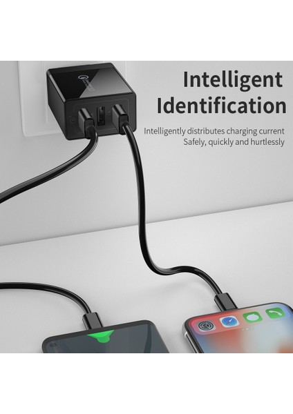 Essager 30W USB Tip C Şarj Cihazı Hızlı Şarj 3.0 iPhone 14 Samsung Xiaomi 3 Port Çoklu Fiş Duvar Cep Telefonu Hızlı Şarj (Yurt Dışından) indirimleri