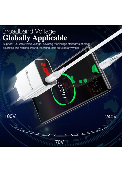 3A Hızlı Şarj 3.0 USB Şarj Cihazı Ab Duvar Cep Telefonu Şarj Adaptörü iPhone 12 11 x Max 8 Qc3.0 Samsung Xiaomi Için Şarj (Yurt Dışından) fırsatları