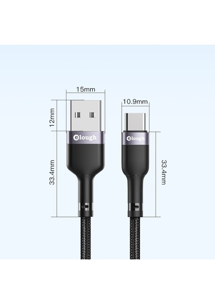 Elough Kablo USB C 3A Hızlı Şarj Tipi C USB Için Huawei P30 Samsung Galaxy S22 Xiaomi Tip C Şarj Cihazı Usb-C Veri Kablosu Kablosu (Yurt Dışından) indirimleri