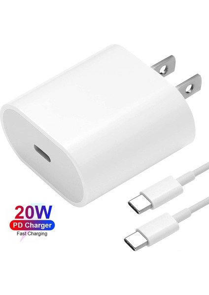 Pd 20W Usb-C Güç Adaptörü Şarj Cihazı Abd, Ab Tak Qc4.0 Akıllı Telefon Hızlı Şarj Cihazı ipad Pro 2021 2020 2018 11'' 13'' iPhone 12 11 (Yurt Dışından)