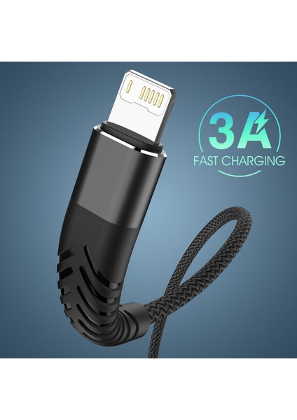 1m 2m 3m USB Veri Şarj Aleti Kablosu Apple iPhone 7 8 Artı 10 11 Pro x Xs Max Kablosu 5 6 S 5s 6s Hızlı Şarj Kökenli Uzun Telefon Kablosu (Yurt Dışından)