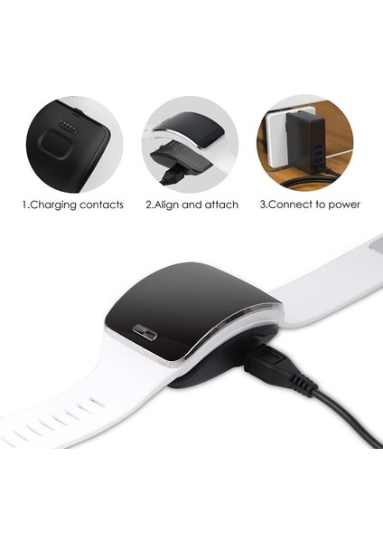 Samsung Galaxy Gear S R750 Için USB Kablolu Masaüstü Şarj Yuvası Dock Istasyonu Şarj Cihazı (Yurt Dışından) modelleri