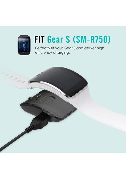 Samsung Galaxy Gear S R750 Için USB Kablolu Masaüstü Şarj Yuvası Dock Istasyonu Şarj Cihazı (Yurt Dışından) indirimleri