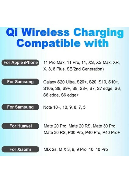 Qi Kablosuz Hızlı Şarj Cihazı 3'ü 1 Arada Çok Fonksiyonlu Şarj Standı Tabanı Iphone Lg Android Için (Yurt Dışından) modelleri