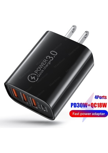 48W Pd USB Şarj Aleti Hızlı Şarj Qc 3.0 4.0 iPhone 13 12 Pro Samsung Huawei Xiaomi Cep Telefonu Tipi C Hızlı Şarj Adaptörü (Yurt Dışından)