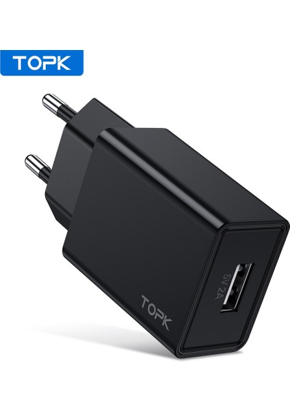Topk B25 5 V 2A USB Şarj Aleti iPhone x 11 8 Hızlı Duvar Şarj Cihazı Ab Abd Adaptörü Cep Telefonu Şarj Cihazı Samsung S10 Huawei Xiaomi (Yurt Dışından)