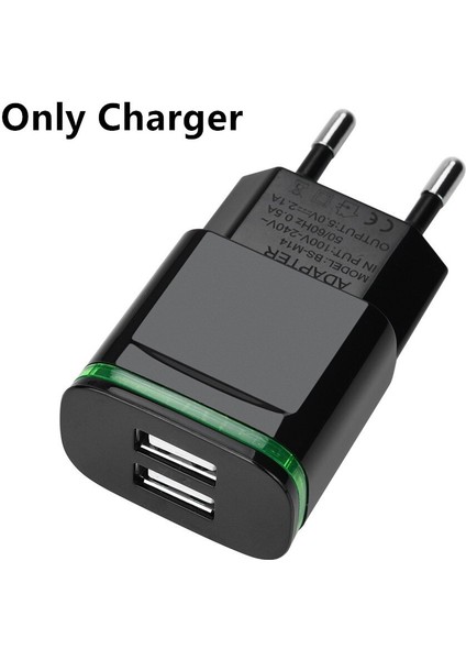 LED Işık Çift USB Şarj Cihazı 2A Güvenli Hızlı Şarj Adaptörü + Kablosu Xiaomi Redmi 4x Not 4x5 Artı 6 Pro Redmi 4A 5A 6A REDMI3S (Yurt Dışından)