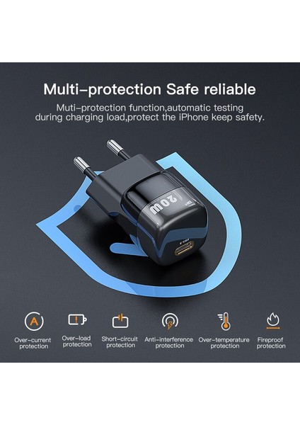 Kuulaa Süper Si USB C Şarj Cihazı 20W Tip C Pd Hızlı Şarj iPhone 13 12 11 Max Pro Xs 8 Artı iPad Air 4 iPad 2020 Mini Için (Yurt Dışından) modelleri