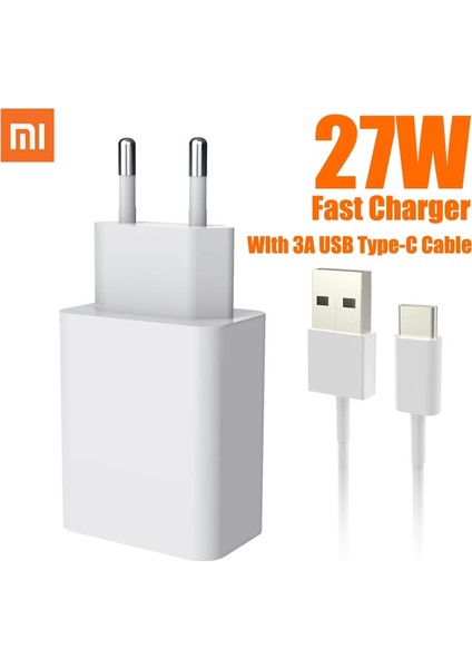 Orijinal Xıaomı 9 Pro 27W Hızlı Şarj Cihazı 3A USB C Tipi Kablo ile Hızlı Şarj Xiao Mi 11 10 9 8 7 6 5 Xt Se Redmi Not 9 (Yurt Dışından) fiyatları