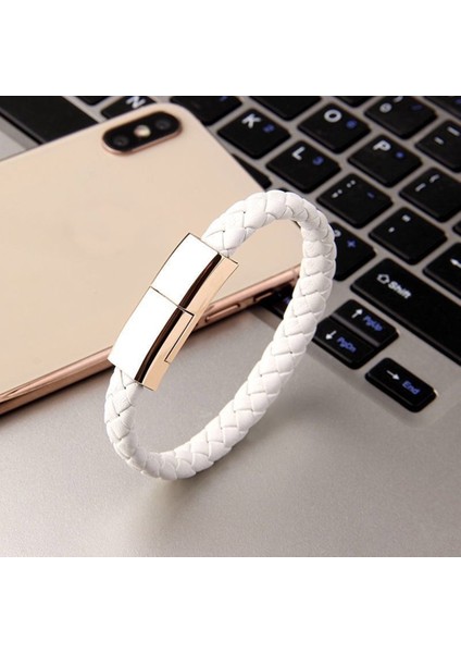 Ilepo Bilezik USB Hızlı Şarj Kablosu Açık Taşınabilir Mikro USB C Şarj Kablosu Veri Kablosu iPhone Samsung Huaweı Xiaomi (Yurt Dışından) fırsatları