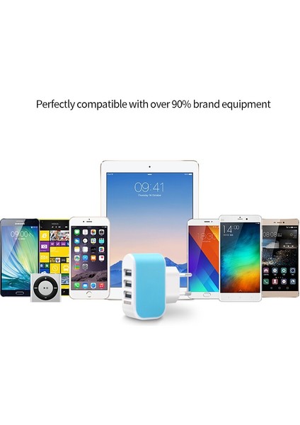 Geumxl Ab Tak 3 Port Çoklu USB Duvar Şarj Adaptörü Mobil Akıllı Telefon Cihazı 5 V 3A iPhone iPad Için Hızlı Şarj Xiaomi (Yurt Dışından) fırsatları