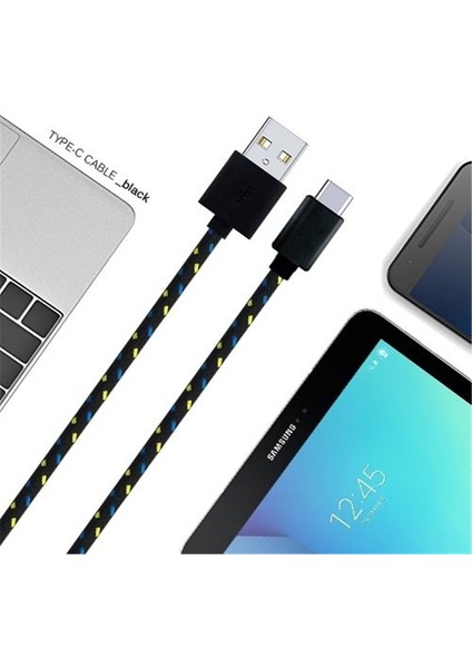 1 M 2 M 3 M USB C Tipi C Kablo Hızlı Şarj Şarj Cihazı Huawei MATE10 Pro P9 P10 P20 Lite Samsung S9 S10 Artı S8 Not Veri Kablosu (Yurt Dışından) modelleri