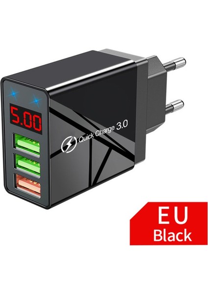 2.5 USB Dijital Cep Telefonu Şarj Cihazı Dijital Ekran Hızlı Şarjlı Duvar Telefonu (Yurt Dışından) fiyatları
