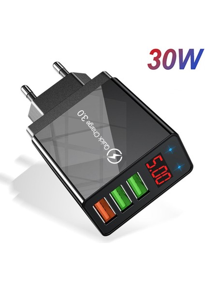 2.5 USB Dijital Cep Telefonu Şarj Cihazı Dijital Ekran Hızlı Şarjlı Duvar Telefonu (Yurt Dışından) modelleri