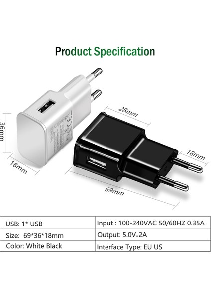 Evrensel Mikro USB Kablosu Seyahat Duvar Hızlı Adaptör Cep Telefonu Şarj Cihazı Huawei P Akıllı Xiaomi Redmi Not 4 5 Samsung S6 S7 (Yurt Dışından) fiyatları