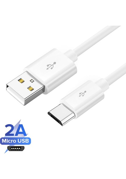 Siyah Beyaz 0.25M 1m 1.5m 2m 3m Mikro USB Kablosu 2A 3A Samsung Android Için Hızlı Şarj Şarj Cihazı USB Kablosu Cep Telefonu Kablosu Tel (Yurt Dışından)