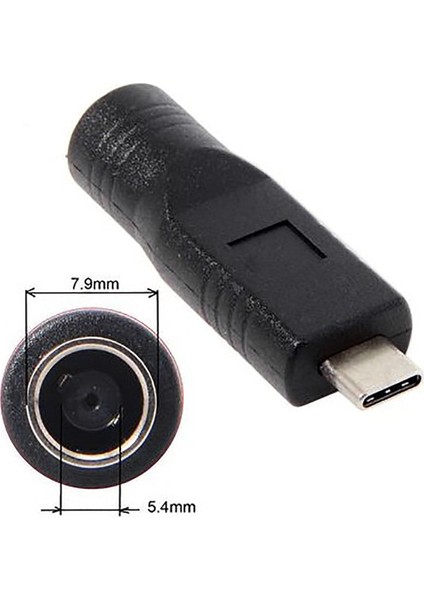 Dc Jakı 7,9 x 5,4mm Dizüstü Bilgisayar Telefonu Için Usb-C Tip-C Güç Fişi Şarj Adaptörüne Giriş (Yurt Dışından)