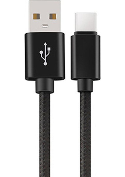 USB C Tipi Kablo Xiaomi Redmi K20 Pro Tip-C Kablo Naylon Örgülü USB C Hızlı Şarj Kablosu Samsung Galaxy S8 Tablet Kabloları (Yurt Dışından)