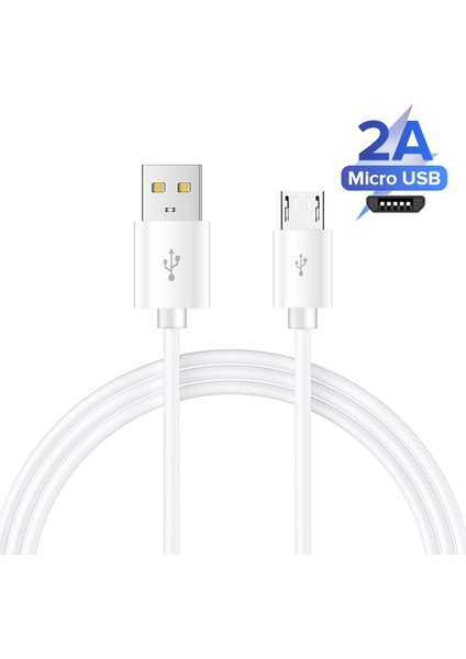 Siyah Beyaz 0.25M 1m 1.5m 2m 3m Mikro USB Kablosu 2A 3A Samsung Android Için Hızlı Şarj Şarj Cihazı USB Kablosu Cep Telefonu Kablosu Tel (Yurt Dışından) fırsatları