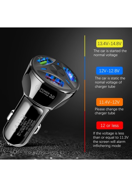 Hızlı Şarj 3.0 USB Araç Şarj Cihazı iPhone x 11 Pro Samsung S20 Plus Araç Şarj Cihazı Hızlı Şarj Qc 3.0 Cep Telefonu Şarj Cihazı USB (Yurt Dışından) modelleri
