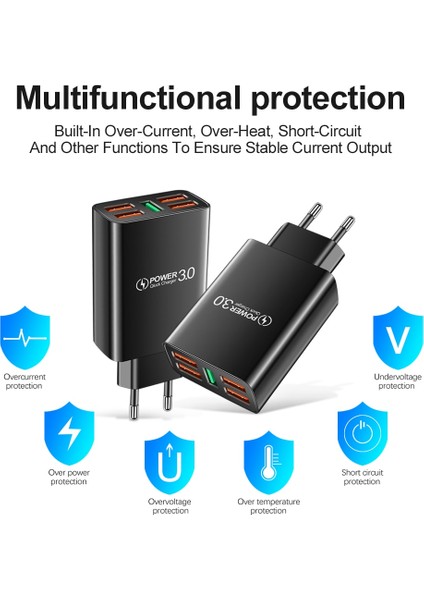 Olaf 5 USB Şarj Cihazları Telefon Adaptörü Tip C Şarj Cihazı Hızlı Şarj Masaüstü Hızlı Şarj 3.0 Iphone 12 13 Pro Qc 3.0 Cep Telefonu (Yurt Dışından) fırsatları