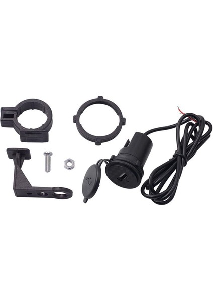 Motosiklet Cep Telefonu Şarj Cihazı 12V Su Geçirmez Araba Anahtarlı Tek USB (Yurt Dışından)
