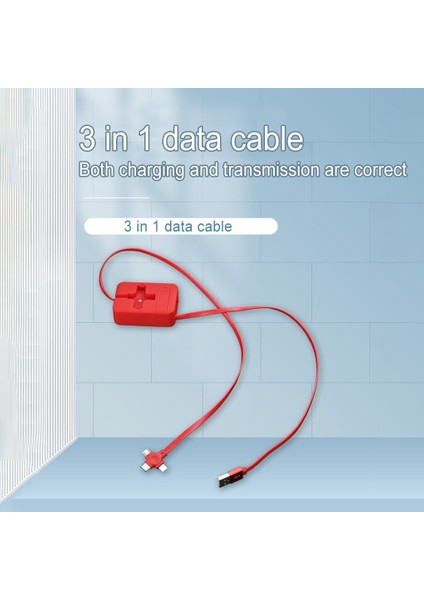 3'ü 1 Arada Şarj Kablosu Rulosu Geri Çekilebilir Braket Hızlı Şarj Kablosu Şarj Standı Kablosu Yatak Odası Için Açık Yeşil (Yurt Dışından) fiyatları