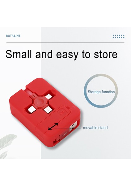 3'ü 1 Arada Şarj Kablosu Rulosu Geri Çekilebilir Braket Hızlı Şarj Kablosu Şarj Standı Kablosu Yatak Odası Için Açık Yeşil (Yurt Dışından) modelleri