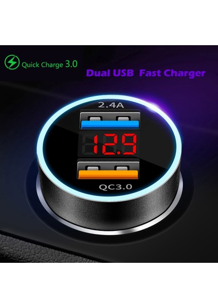 30W USB C Araç Şarj Cihazı Qc 3.0 3A Hızlı Şarj iPhone 12 13 Pro Xiaomi Huawei Samsung Redmi Araç Telefonu Şarj Adaptörü Arabada (Yurt Dışından) fiyatları