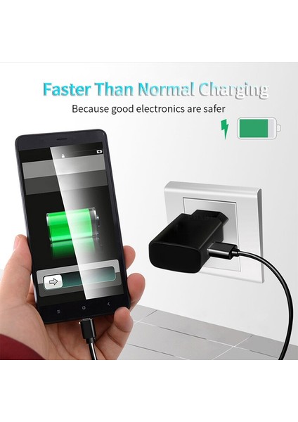 Cep Telefonu Şarj Aleti Kablosu Xiaomi Mi 10 T Pro Redmi Not 9t 9 8 Pro 9A 9c Samsung Ab Tak Duvar Şarj Cihazı USB Tip-C Kablo (Yurt Dışından) indirimleri