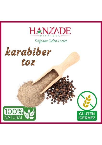 Karabiber Toz 100 gr Öğütülmüş Taze Çekim