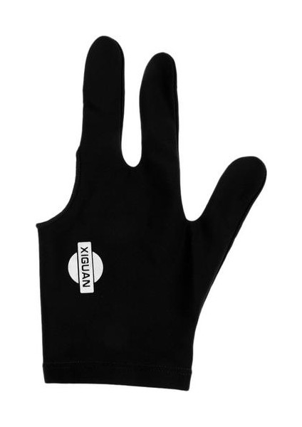 Spandex Snooker Billard Cue Eldiven Havuz Sol El Üç Parmak Eldiven Siyah (Yurt Dışından)