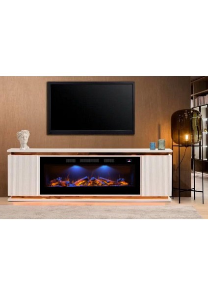 Procyon Pro Elektrikli Şömine Görsel Ses Efektli Bluetooth 160 Lık