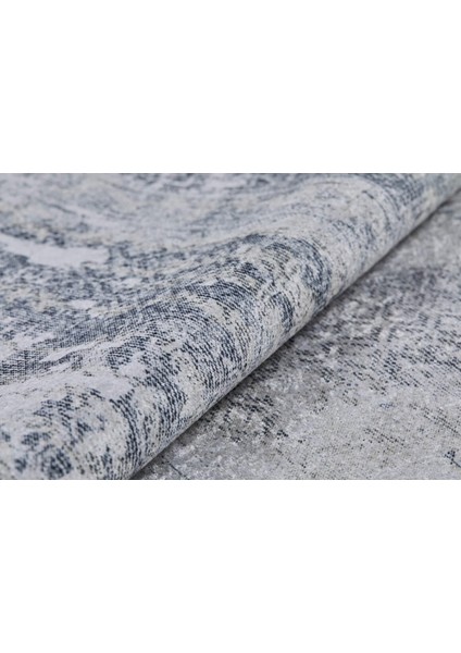 Modern Gri Eskitme Dijital Baskı Hipoalerjenik Kaymaz Taban Halı Yolluk fiyatları