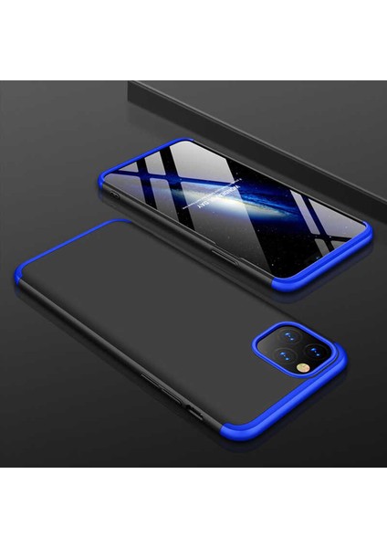 - iPhone 11 Pro Max - Kılıf 3 Parçalı Parmak Izi Yapmayan Sert Ays Kapak