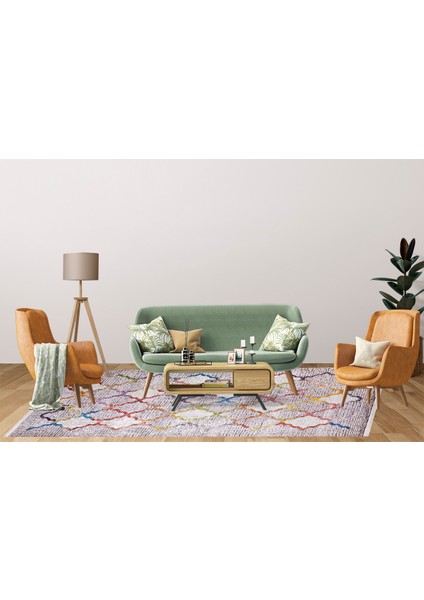 Modern Gri Geometrik Desen Dijital Baskı Hipoalerjenik Kaymaz Taban Halı Yolluk modelleri