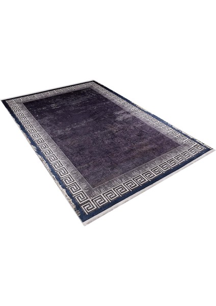 Modern Mor Geometrik Desen Dijital Baskı Hipoalerjenik Kaymaz Taban Halı Yolluk fiyatları