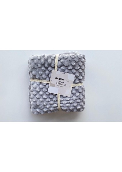 Gri Özdilek Tomurcuk Bebek Battaniyesi 90 x 110 cm
