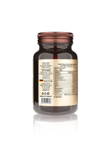 Gymnema Sylvestre 400 mg + Cinnamon 300 mg 90 Capsules (Vcaps Plus) fiyatları
