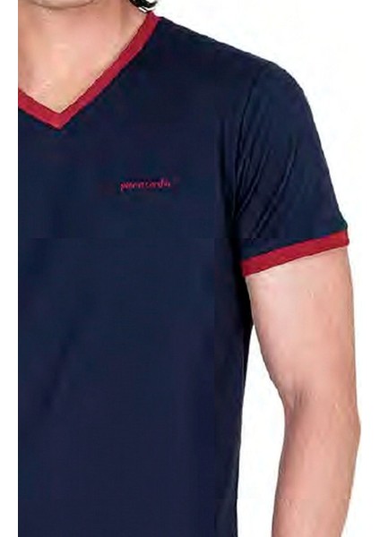 6046 Erkek Kısa Kollu Penye Pijama Takımı-Lacivert fiyatları