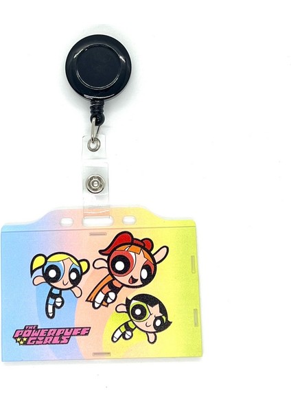 PowerPuff Girls 3’lü 2 Temalı Yatay Kart Kabı Kart Koruyucu