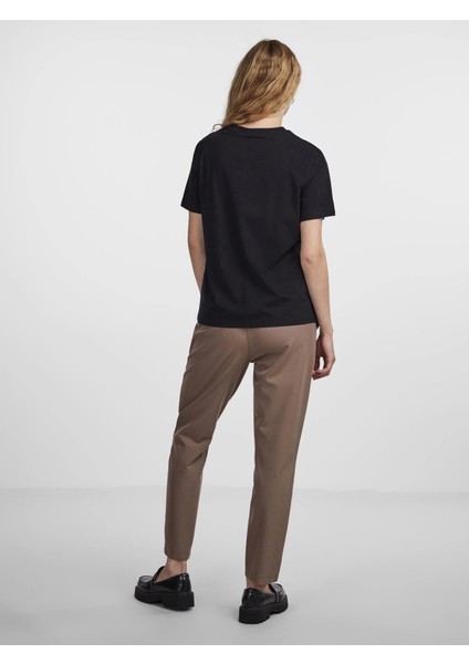 Pieces 17140802 0 Yaka Kadin Body - Siyah