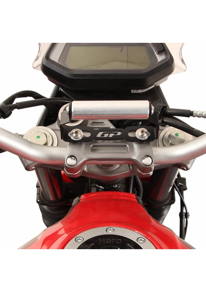 GP Kompozit Honda CB125F 2023-2024 Uyumlu Telefon / Navigasyon Tutucu Siyah