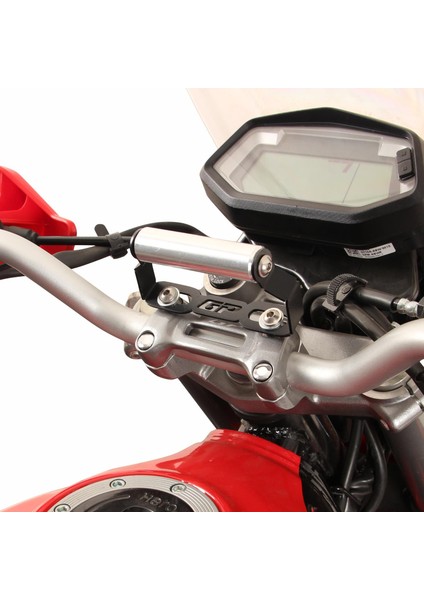 GP Kompozit Honda CB125F 2023-2024 Uyumlu Telefon / Navigasyon Tutucu Siyah