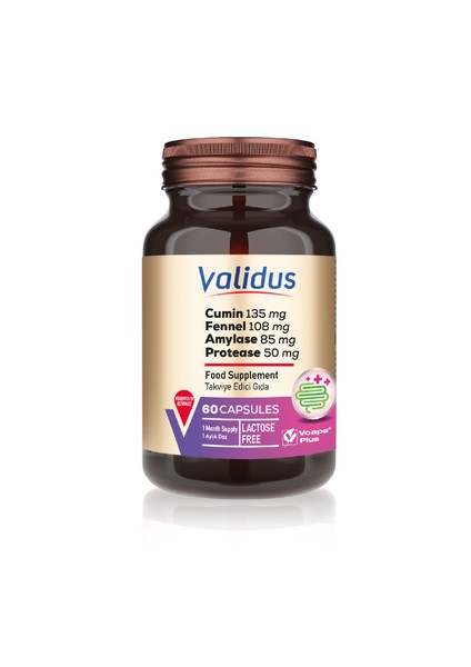 Digestive Comfort Cumin + Fennel + Amylase 60 Capsules
