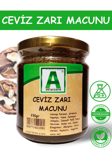 Ceviz Zarı Macunu 230GR Avantajlı Kavanoz